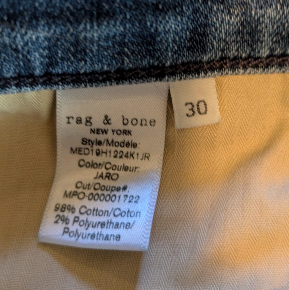Rag And Bone Men's Blue Jeans - Picture 6 of 11